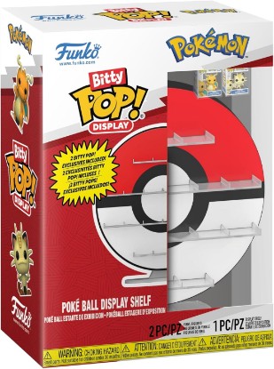 Picture of Funko Pop! Bitty Display: Pokemon - Poke Ball Display Shelf - Dragonite and Meowth - Gift Idea - Official Merchandise - Toys for Kids & Adults - Anime Fans - Arrange Total of 18 Bitty Characters