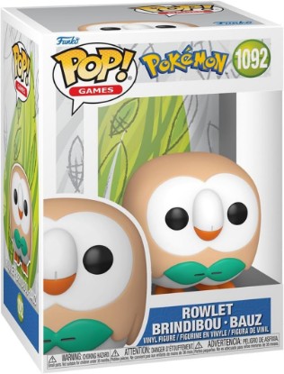 Picture of Funko POP! Games: Pokemon - Rowlet | Official Video Games Merch - Collectable Vinyl Figurine for Shelf Display - Birthday Gift Idea for Fans and Collectors