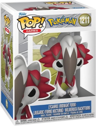 Picture of Funko Pop! Games: Pokemon - Lycanroc (Midnight Form) - Collectable Vinyl Figure - Gift Idea - Official Merchandise - Toys for Kids & Adults - Video Games Fans - Model Figure for Collectors
