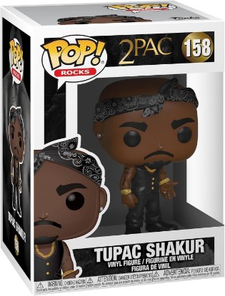 Picture of Funko POP! Rocks: Tupac | Official Music Merch - Collectable Vinyl Figurine for Shelf Display - Birthday Gift Idea for Fans and Collectors