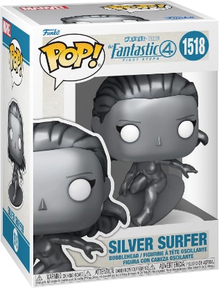 Picture of Funko POP! Marvel: Fantastic Four (2025) - Silver Surfer | Official Superheroes Merch - Collectable Vinyl Figurine for Shelf Display - Birthday Gift Idea for Fans and Collectors
