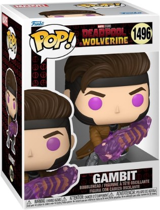 Picture of Funko POP! Marvel: Deadpool & Wolverine - Gambit | Official Movies Merch - Collectable Vinyl Figurine for Shelf Display - Birthday Gift Idea for Fans and Collectors