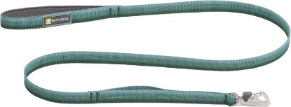 Picture of Ruffwear Front Range Dog Leash, 5 ft Lead, River Rock Green | Light & Strong Lockable Swivel Crux Clip, Padded Handle, Durable Webbing, Traffic Handle & Accessory Loop for Everyday Walks