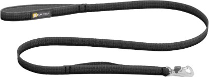 Picture of Ruffwear Front Range Dog Leash, 5 ft Lead, Basalt Gray | Light & Strong Lockable Swivel Crux Clip, Padded Handle, Durable Webbing, Traffic Handle & Accessory Loop for Everyday Walks
