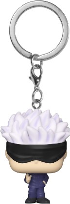 Picture of Funko POP! Keychain: Jujutsu Kaisen - Gojo | Official Anime Merch - Mini Figurine Keyring for Keys, Bags and Backpacks - Stocking Filler and Party Bag Gift