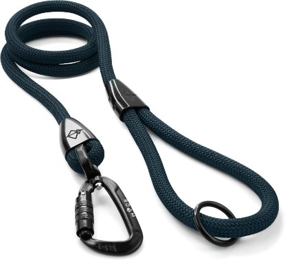 Picture of MADE TO ROAM Premium Explorer Leash - Climbing Rope Leash with Autolocking Aviation Aluminum Carabiner - Colorado Nightsky, 6ft