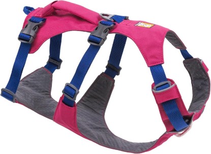 Picture of Ruffwear Flagline Dog Body Harness, Alpenglow Pink, X-Small | Lightweight, Minimalist, Low Profile Fit, Debris-Resistant Liner, Handle for Lift and Assist, Three Leash Attachment Points