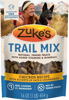 Picture of Zuke’s Trail Mix Pet Treats for Dogs, Soft Dog Treats with Real Chicken Recipe - 16 oz. Pouch