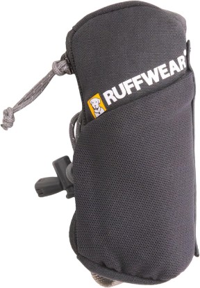 Picture of Ruffwear Stash Bag Mini Pickup Bag Dispenser for Dog Owners, Basalt Gray | Compact Leash Pouch, 2-Strap Attachment, Zip Pocket Fits Standard Roll, Grippy Starter Pad, Cinch Poop Loop, Mesh Pocket