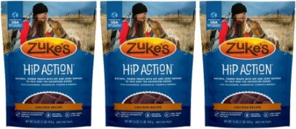Picture of Zuke's Hip Action Natural Dog Treats, 1 lb, Pack of 3