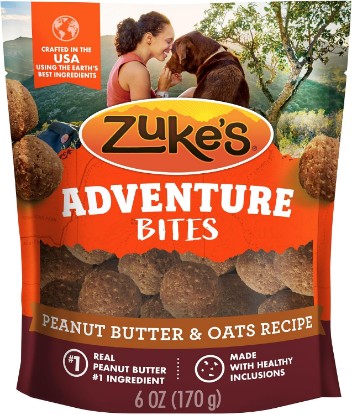 Picture of Zuke’s Adventure Bites Pet Treats for Dogs, Soft Dog Treats with Real Peanut Butter and Oats - 6 oz. Pouch