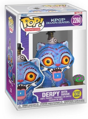 Picture of Funko Pop! Animation: Kpop Demon Hunters - Derpy with Sussie (Glows in the Dark) Vinyl Figure Collectibles Bundled with Box Protector
