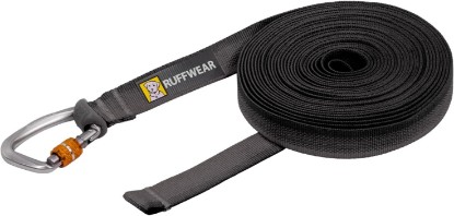 Picture of Ruffwear Rogue Long Line Dog Leash, 20 ft Training Lead, Basalt Gray | Secure Locking Carabiner, Handleless Design Drags Freely Without Snagging, Built for Recall Training & Loose Leash Walking