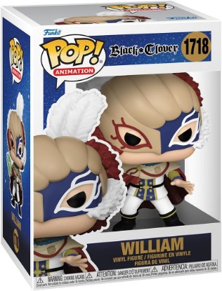 Picture of Funko POP! Animation: Black Clover - William Vangeance | Official Anime Merch - Collectable Vinyl Figurine for Shelf Display - Birthday Gift Idea for Fans and Collectors