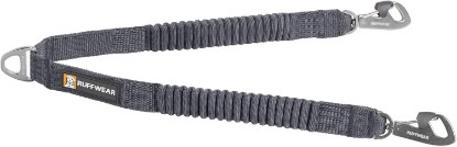 Picture of Ruffwear Double Track Coupler, Double Leash for Two Dogs, Basalt Gray | Premium Heavy Duty Dual Splitter with 360° Lockable Swivel No Tangle, Shock-Absorbing Stretch Webbing for Walking & Hiking