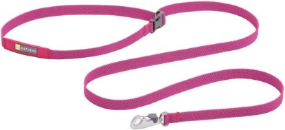 Picture of Ruffwear Flagline Dog Leash, Lightweight 6.5 ft Lead, Alpenglow Pink | Light & Strong Lockable Swivel Crux Clip, Waist‑Worn or Handheld, Adjustable Length, Low‑Profile Pick‑Up Bag Stash Pocket