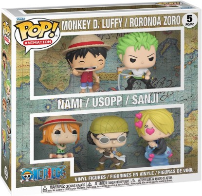 Picture of Funko Pop! Animation: One Piece - Monkey D. Luffy/Roronoa Zoro/Nami/Usopp/Sanji, 5-Pack - Collectable Vinyl Figure - Gift Idea - Official Merchandise - Toys for Kids & Adults