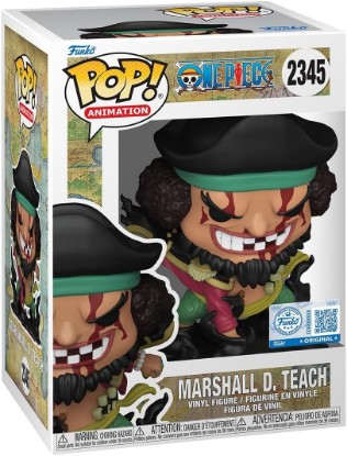 Picture of Funko POP! Animation: One Piece - Blackbeard - Amazon Exclusive | Official Merch - Collectable Vinyl Figurine for Shelf Display - Birthday Gift Idea for Fans and Collectors