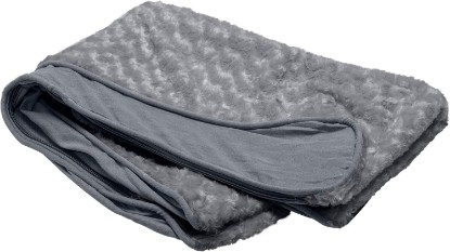 Picture of Furhaven Replacement Dog Bed Cover Ultra Plush Faux Fur & Suede Contour Luxe Lounger, Machine Washable - Gray, Jumbo Plus (XX-Large)