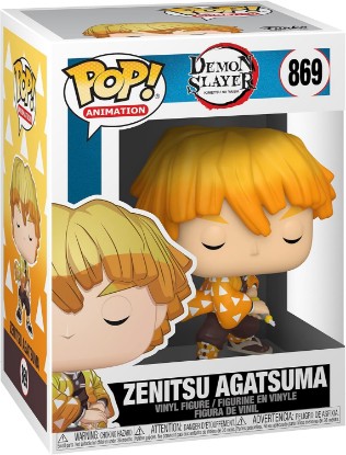 Picture of Funko POP! Animation: Demon Slayer - Zenitsu Agatsuma - Amazon Exclusive | Official Anime Merch - Collectable Vinyl Figurine for Shelf Display - Birthday Gift Idea for Fans and Collectors