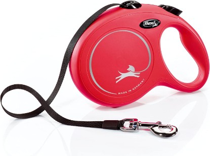 Picture of FLEXI New Classic Tape Retractable Leash, Red, Large/26'
