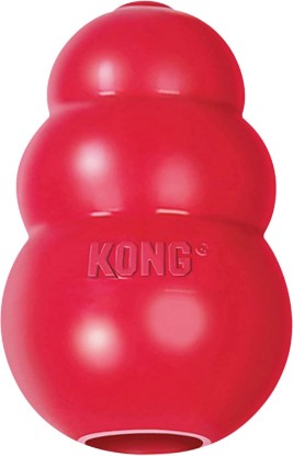Picture of KONG Classic Stuffable Dog Toy, Natural Rubber Chew, for Large Dogs | Treat-Filling Fetch & Chew Toy with Erratic Bounce, Made from KONG Durable Natural Rubber for Extended Playtime