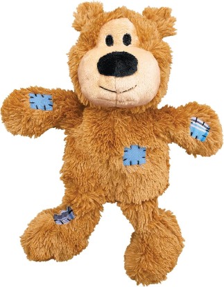Picture of KONG Wild Knots Bear, Knotted Rope Plush Toy, for Medium/Large Dogs | Soft Plush Bear with Internal Knotted Ropes & Minimal Stuffing for Less Mess During Play, Color May Vary