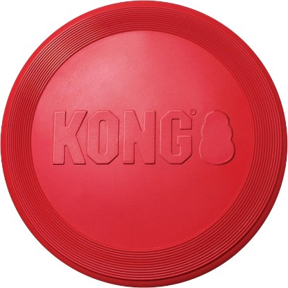 Picture of KONG Flyer, Natural Rubber Flying Disc Fetch Toy, for Medium/Large Dogs | Durable KONG Natural Rubber Flying Disc for Fetch, a Safer Disc for Healthy Outdoor Activity & Active Play