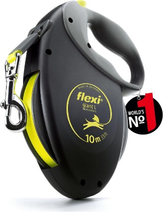 Picture of FLEXI Giant Professional, Gurt, L: 10 M, Schwarz/Neon