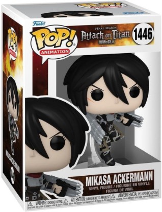 Picture of Funko POP! Animation: Attack on Titan (AOT) - Mikasa Ackerman | Official Merch - Collectable Vinyl Figurine for Shelf Display - Birthday Gift Idea for Fans and Collectors