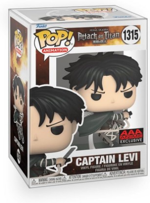Picture of Epic Collectibles Pop Anime: Attack on Titan - Captain Levi Vinyl Figure | Exclusive Bundled with Box Protector Compatible for Funko