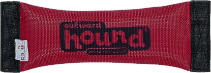 Picture of Outward Hound Firehose Tough Chew Fetch Dog Toy, Squeaks & Floats, 10" | Durable Firehose Material, Double-Stitched Seams, Indoor & Outdoor, Poolside & Beach Day, Moderate Chewers, Dogs & Puppies