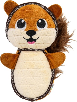 Picture of Outward Hound Xtreme Seamz Dog Toy, Reinforced Seams & Multiple Stitching, Durable Plush with Squeaker, Squirrel, 8.3”