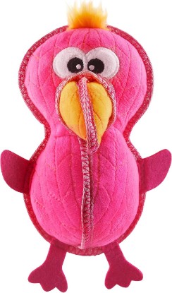 Picture of Outward Hound Xtreme Seamz Flamingo Squeaky Durable Dog Toy