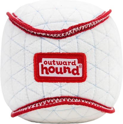 Picture of Outward Hound Xtreme Seamz Dog Toy, Reinforced Seams & Multiple Stitching, Durable Plush with Squeaker, Baseball, 4.