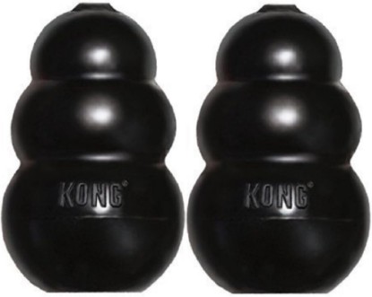 Picture of KONG Extreme Dog Toy 2-Pack, Large - Tough Chew Toys for Aggressive Chewers - Black Durable Rubber