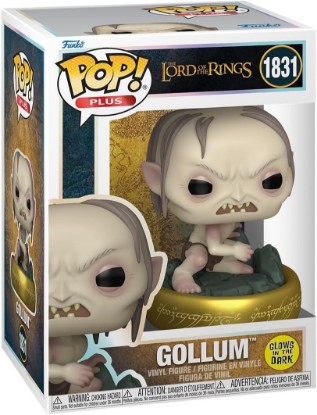 Picture of Funko POP! Plus: Lord of the Rings - Gollum - Glow in the Dark | Official Fantasy Merch - Collectable Vinyl Figurine for Shelf Display - Birthday Gift Idea for Fans and Collectors