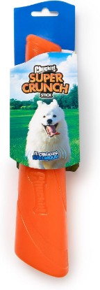 Picture of Chuckit! Super Crunch Fetch Stick Dog Toy, Durable TPR, Breeds 20-100 lbs | Enticing sound effects keep play exciting, mentally and physically engaging for medium and large sized pups, 9.2 inches long