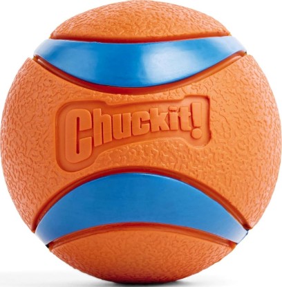Picture of Chuckit! Ultra Ball Dog Fetch Toy, Large 3in, for 60-100lbs Dogs, Floats | Made from Durable Rubber, Super Bouncy and Floats in Water; Size Large, 3-In Diameter, for Dogs 60-100 lbs
