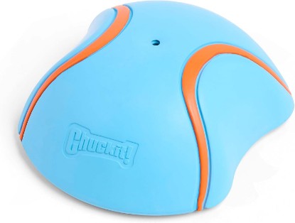 Picture of Chuckit! Indoor Super Slider Self-Fetch Squeaky Dog Toy, Durable Rubber | Glides Harmlessly on Most Surfaces to Keep Dogs Busy, Fun, Interactive Toy for Small, Medium and Large Breeds
