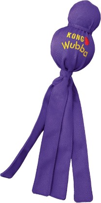 Picture of KONG Wubba Tug of War and Fetch Dog Toy, for XL Dogs | Indoor & Outdoor Toy for Puppy & Dog Playtime, Great for Tug of War & Fetch, Color Randomly Provided