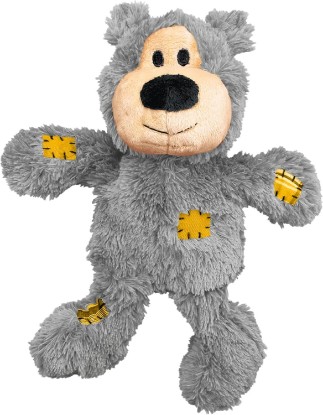 Picture of KONG Wild Knots Bear, Knotted Rope Plush Toy, for Small/Medium Dogs | Soft Plush Bear with Internal Knotted Ropes & Minimal Stuffing for Less Mess During Play, Color May Vary