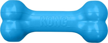 Picture of KONG Puppy Goodie Bone, Natural Rubber Chew, for Small Puppies, Blue | Stuffable Teething Toy Made from KONG Soft Natural Rubber, Soothes Sore Gums & Keeps Teething Puppies Busy
