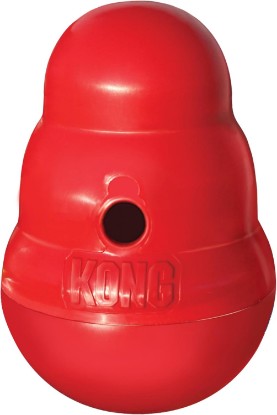 Picture of KONG Wobbler, Interactive Treat-Dispensing Dog Toy, for Medium/Large Dogs | Interactive Treat-Dispensing Toy & Slow Feeder That Supports Healthy Eating & Keeps Dogs Mentally Busy