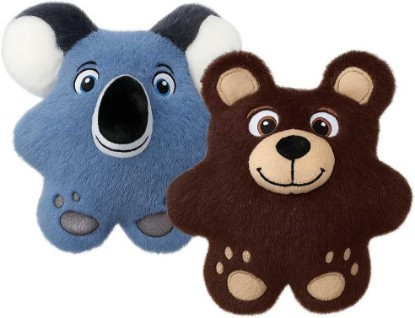 Picture of KONG Snuzzles Dog Toy, Plush Squeaker, Crinkle Sounds, Soft Durable Indoor Play (Bear/Koala Combo, Medium)