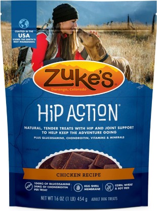Picture of Zuke’s Hip Action, Hip And Joint Support Treats, Soft And Chewy Natural Dog Chicken Treats, Chicken Recipe - 16.0 OZ Bag