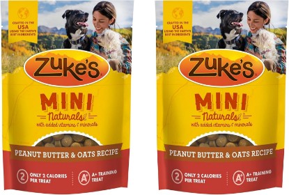 Picture of Zuke's`s Mini Naturals Dog Treat Peanut Butter 16 Ounce (Pack of 2)
