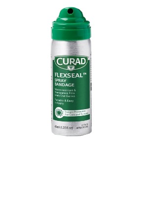 Picture of Curad Flex Seal Spray Bandage, Water Resistant, Transparent, Ideal for Cuts and Scrapes, Quick Wound Care Solution, 40 mL, 1EA