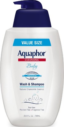 Picture of Aquaphor Baby Body Wash and Shampoo, Gentle Formula, 24.4 FL OZ | Tear Free Shampoo and Body Wash for Baby, Gently Cleanses, Non-Drying and Fragrance Free, Pediatrician Recommended Brand