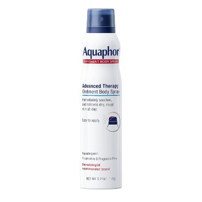 Picture of Aquaphor Advanced Therapy Ointment Body Spray, 6.2 OZ | Clinically Proven Spray Moisturizer for Cracked, Irritated or Dry Skin Relief, Dye and Fragrance Free